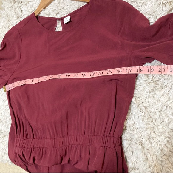 Cranberry Red Jumpsuit Short Sleeve Size Small S - Picture 7 of 12